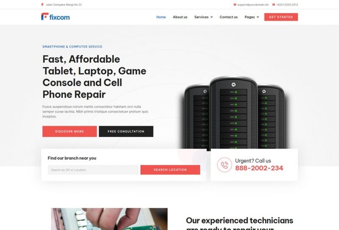 Fixcom - Template kit for Smartphone & Computer Services