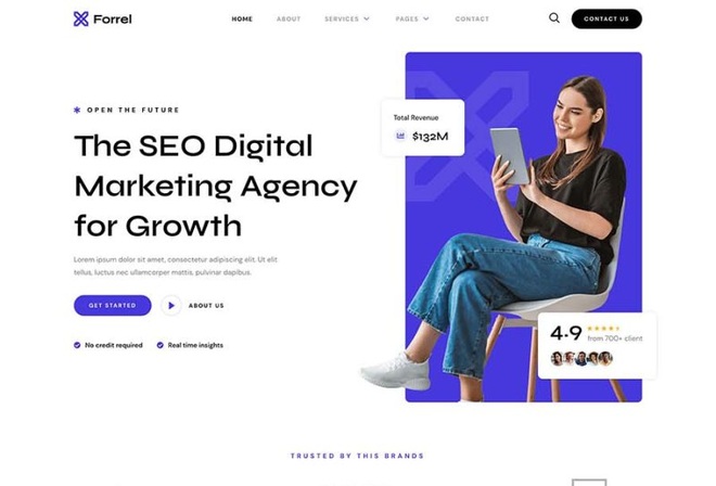 Forrel - SEO & Digital Marketing Agency Elementor Template Kit
