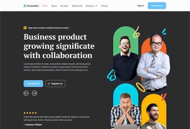 Framarket - Digital Marketing Agency Template Kit