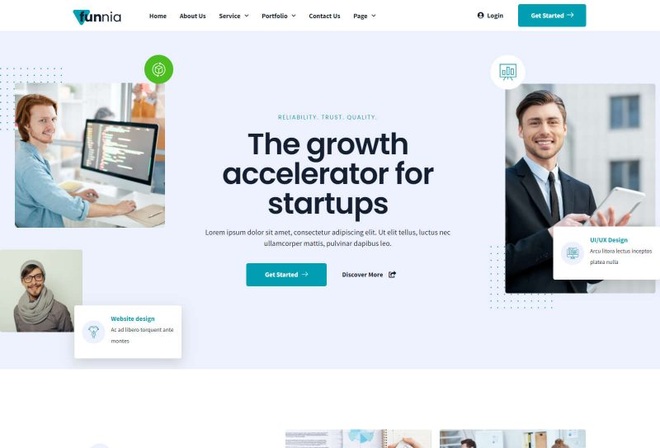 Funnia - template kit digital agency service