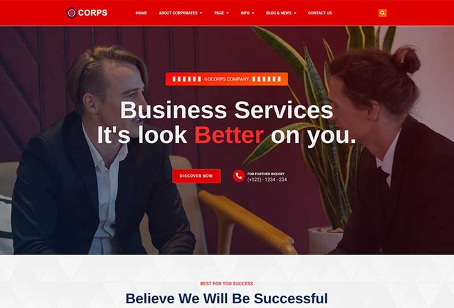 Gocorps - Corporate & Business Service Elementor Kit