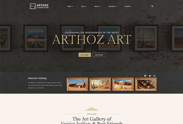 Arthoz - Art Exhibition Elementor Template Kit