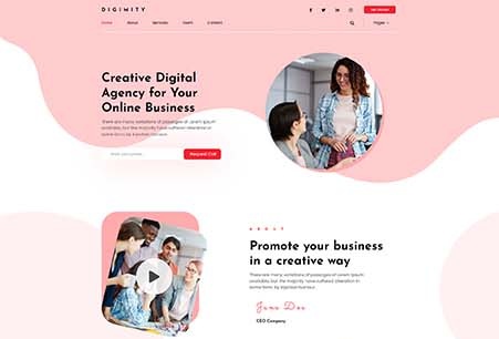Digimity - Creative Digital Agancy Elementor Template Kit