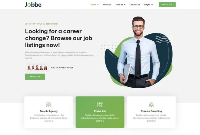 Jobbe - Template kit for Job Portal