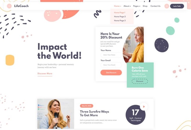Life Coach | Mentor, Motivator and Trainer Template Kit